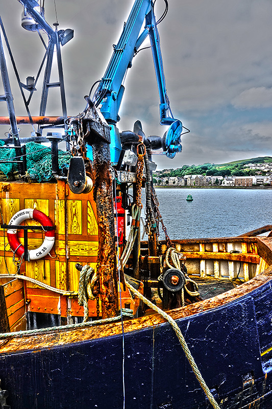 Ein schottisches Fischerboot