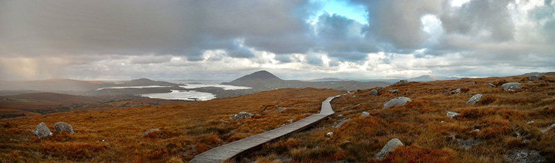 Irischer Wanderweg, PanoramaIrischer Wanderweg, Panorama