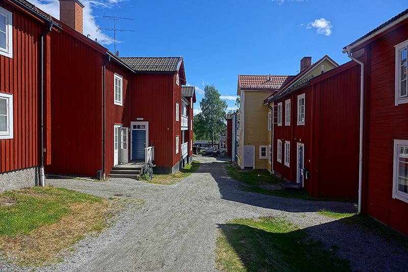 Das Zentrum von Vilhelmina, einer Region in Schweden mit äußerst geringen Bevölkerungszahlen